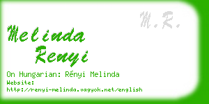 melinda renyi business card
