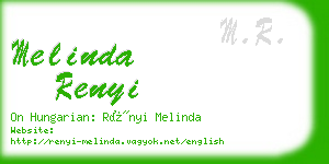 melinda renyi business card